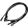 Toddmomy 5 Pezzi Corda Elastica per Trampolino con Anello, Lattice Nero | Ricambio per Rete, Fissaggio Sicuro, Uso Domestico e Manutenzione Fai da Te, per Montaggio Esterno