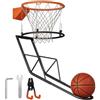 HpLive Pallacanestro pieghevole con 3 ganci, robusto | 3 ganci pieghevoli, gommate per le maniglie, antiscivolo, cambia direzione, salvaspazio