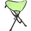 Aoresac Sgabello portatile a treppiede, sedia pieghevole con piedini antiscivolo, robusto e robusto, carico di 200 kg, per pesca all'aperto, campeggio (verde)