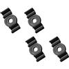 Generisch Morsetto per cavo Bowden a 2 vie, n. 847, nero, in plastica POM, foro di fissaggio da 4,3 mm, supporto per cavi/supporto per fune, 4 pezzi