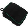 Toyvian Sacchetto Porta Palline da Golf Nero in Poliestere con Clip e Doppia Tasca | Chiusura con Cerniera, Doppio Scomparto, Clip Carabiner per Trasporto senza Mani, per Golfisti