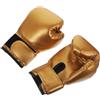 ULTECHNOVO Guanti da Boxe per Bambini Oro, Imbottitura Morbida per Allenamento | Pelle PU e Spugna, Finitura Perlacea a Colore Unico, per Lezioni Marziali e Esercizi AI Colpitori