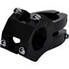 FACULX Attacco Manubrio Bici 25.4x35mm Lega Alluminio Nero | Lega alluminio robusta, peso 118g, design forato, colore nero opaco, installazione facile