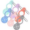 Kichvoe 10 Pezzi Fibbia in Silicone per Borraccia, Aggancio Portatile | Lega e Silicone, Capacità di Supporto Stabile, per Bottiglie D'acqua e Minerale, Accessorio Compatto