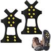 DORHWIX 1 Paio Ramponi Antiscivolo Con 10 Denti Per Scarpe, Chiodi Da Ghiaccio In Acciaio Per Neve E Ghiaccio, Aderenza Sicura Per Escursioni E Sport Invernali, Unisex, Giallo, Taglia Xl