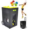Generic Macchina per palline da tennis con leva retrattile, app e telecomando, altezza e velocità regolabili, angolo di 20-70 ° per allenamento