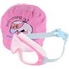 OUNONA Set Occhialini Nuoto Anti-appannamento Cuffia Piscina | Gomma e PC, Comodo da Indossare, per Pratica in Vasca e Protezione Chioma