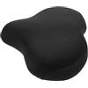 ABOOFAN Cuscino per Sella Cyclette, Imbottitura Nera in Memory Foam | Copertura Antiscivolo Fori Traspiranti, per Bici Indoor e Selle Larghe, Uso in Lezione e Uscite Lunghe