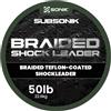 Sonik Braided Shock Leader - Lenza da pesca, 22,7 kg, lunghezza 100 m