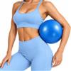FitDA Palla Pilates Piccola 23-25 cm, Fitball Mini in PVC Resistente, Blu | Palla Fitness Diametro 23-25 cm, Superficie Antiscivolo, Compatta i Salvaspazio, per Core Training, Equilibrio i Stretching