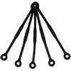 minkissy 5 Pezzi Smorzatore di Vibrazioni Nero in Silicone | Forma a Ciambella, Installazione Semplice e Tenuta Sicura, per Allenamenti e Partite Giocatori Junior