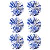 LIFKICH 6 Pezzi Pompon da Cheerleading in Plastica Manico | Accessori per Gare e Sfilate, Design Colorato e Brillante, Confezione Pezzi, Effetto Scenico