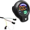 FACULX Display LCD Digitale per E-Bike 22mm Contachilometri | Schermo colorato rotondo, misura tensione e mileage, diametro 22mm, materiale ABS durevole