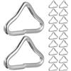 Toyvian 48 Pezzi Elemento Triangolare in Metallo per Trampolino, Argento, | Acciaio Resistente, Assorbimento Urti Migliorato, per Tela e Struttura, Uso Esterno in Giardino
