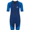 AQUASTIC Wavey - Muta in neoprene per bambini, 1,5 mm, con chiusura lampo | Neoprene da 1,5 mm, costruzione ibrida con pannelli in tessuto, maniche corte e gambe, cerniera - per piscina