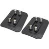 TQUXNGA Supporto per portacanna da 2 per tavola da Surf in Kayak | Base fissa porta canna da pesca, supporto per cercatore pesci, supporto per kayak per surf sportivo all '
