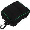 POPETPOP Borsa Porta Tee da Golf Nera con Doppia Tasca in Poliestere e Clip | Design Portatile con Cerniera, Doppio Scomparto Elastico, Clip per Cintura, per Tornei e Pratica