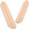 Toyvian 2 Pezzi Tavola da Skateboard Fai da Te, Legno Bianco Grezzo | Doppia Faccia, Doppio Kick e Doppio Concavo, Superficie Dipingibile, Facile da Trasportare, per Corsi e Decorazioni