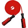 GATHINESS Corda Ginnastica Ritmica Pesante Doppio Cuscinetto, Rossa | Fune Intrecciata in PP Manici Antiscivolo in Schiuma, Rotazione Fluida, per Allenamento Boxe e Double Unders