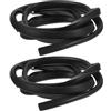 SUPVOX 2 Pezzi Striscia Protettiva per Pagaia SUP in PVC Nero | Protezione per Lama e Asta, Applicazione senza Attrezzi, per Surf e Kayak, Finitura Preservata