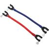 TOYANDONA 2 Pezzi Connettore Puntale per Allenamento Vite, per Principianti | Scuola Sci e Outdoor, Lega di Zinco e PP, Cordino Elastico Bungee, Blu e Rosso