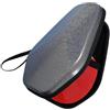 Besttoolifes Custodia per pagaia da ping pong in EVA per 2 racchette | Guscio rigido in EVA, protezione antiurto, previene danni alla racchetta, lunghezza 28 cm, colori bianco e nero