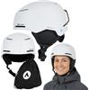 ATTABO Avens 3.0 ERT - Casco da sci In-Mold PC/EPS con manopola EN 1077 | Casco da sci In-Mold, in PC e EPS, paraorecchie rimovibili, imbottitura lavabile, manopola, conforme alla norma EN 1077:2007