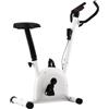 KFPOERTFGD Cyclette con trasmissione a cinghia, attrezzo per fitness fisso | Design salvaspazio, sella regolabile, pedali antiscivolo con cinghia