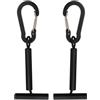 VINTORKY Tippet Line Holder Tippet Line Tender Portafilo per Filo da Pesca Alluminio Nero Leggero ed Elastico Attaccabile a Gilet o Borsa da Pesca
