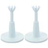 INOOMP Tee da Golf Regolabile 2 Pezzi in Plastica Morbida | Altezza Adattabile per Colpi Uniformi, Accessorio Portatile per Principianti, Uso su Campo Pratica e Casa