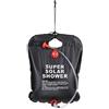 Vroomoto Borsa da Doccia Solare da Campeggio, Scaldabagno in PVC 10 Litri, | PVC Non Tossico, Contenitore Pieghevole, Flusso Controllato del Rubinetto, Tubo da 60 Cm, Attrezzatura da Campeggio,