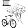 Generic Rastrelliera anteriore per bicicletta, resistente, con montanti regolabili | Cestino anteriore per bicicletta, per equitazione, tour, pendolarismo, viaggi, montagna, strada, carico, borsa per la spesa