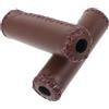 DEARMAMY 2 Pezzi Coprimanubrio Bici Vintage in PU Marrone per Manubri | Comfort per Lunghe Uscite, Leggero e Portatile, per Bici da Montagna e Pendolari