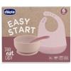 CHICCO (ARTSANA SPA) Chicco easy start set pappa silicone rosa 6m+