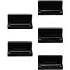 5Pcs 10 Hole Harmonica Set Metal and ABS for Beginner Players Black