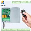 Diese Tuya Wifi RF porta scorrevole apriporta per Garage interruttore AC DC 12V 24V 2CH ricevitore funzionante con telecomando Rolling Code