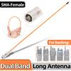 ABBREE Walkie Talkie AR-771T Antenna SMA-Femmina Dual Band per Baofeng UV-5R BF-888S UV-21 PRO Quangsheng UV-K5 UV-K6 Ham Radio