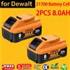 Turpow Sostituzione della batteria delle celle 18V/20V MAX 8000mAh 21700 per Dewalt 18V DCB184 DCB182 DCB180 DCB181 DCB201 DCB206 per Dewalt DCB200