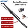 ABBREE CS Antenna Tattica SMA-Femmina Dual Band VHF UHF Pieghevole Per Walkie Talkie Baofeng UV-5R BF-888S UV-5RH Quansheng UV-K5