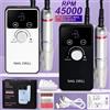 Limegirl 45000 giri/min trapano per unghie professionale ricaricabile levigatrice per unghie elettrica per manicure levigatrice per smalto gel a basso rumore