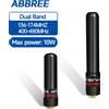 ABBREE AR-806 + Mini Antenna Dual Band SMA-Femmina VHF UHF 10W ad alto guadagno per Baofeng UV-5R MINI UV-21 PRO UV-32 888S Radio bidirezionale