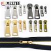 Meetee 5/10/20Pz 3 # 5 # 8 # Tirazip in metallo per cucire, cursori per cerniere di vestiti, borse, tasche, riparazione, accessori hardware fai da te