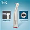 TOQ（医疗器械） TOQ Dental Manipolo Contrangolo a Fibra Ottica con Anello Rosso, Rapporto di Aumento 1:5, Pulsante a Pressione, Strumenti per Dentisti