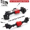 YSIDO Assi portale anteriori e posteriori per auto RC per 1/10 RC Crawler Rock Car Axial SCX10 I SCX10 II RGT 86100 Redcat GEN8 Traxxas TRX-4 TRX4
