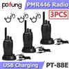 BAOFENG Set di 3 Radio Portatili Pofung PT88E PMR446, 446.00625-446.19375MHz, 1500mAh, 16 Canali, VOX, Scanner, Caricatore USB, Walkie Talkie Baofeng