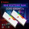 KINGBANK KRRW DDR5 RGB RAM 16GBx2 6000MHz CL30 Memoria per Computer Desktop Hynix M-Die per Gaming e Overclocking con Dissipatore di Calore