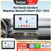 Hizpo Android Auto per Dacia Sandero Stepway e Renault Taliant 2 2021-2025, Autoradio QLED con Lettore Multimediale Video, GPS, 4G e CarPlay