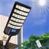 YQCHEZI Lampione stradale solare 600000 lumen Lampada da esterno dal tramonto all'alba Lampione stradale solare Lampada da strada Illuminazione di sicurezza da cortile impermeabile