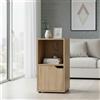 NONE KIT MOBILE | Scaffale modulare in legno di quercia a cubo con diversi scomparti e opzioni con ante, librerie e mobili portaoggetti per camera da letto, cucina o ingresso