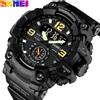 SKMEI 1637 Orologio Digitale da Uomo per Sport all'Aperto, Stile Militare Mimetico, Multifunzionale, Pratico, con Doppio Display, Reloj Hombre